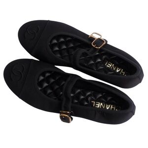 Chanel Black Mary Jane ballet flats - size EU 39.5 / 40
